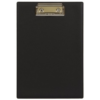Планшет А5 с верх.зажимом, ПВХ, внутри картон, черный арт.2822-107