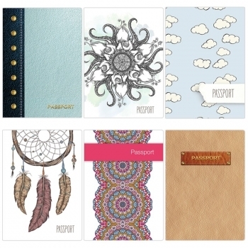 Обложка на паспорт OfficeSpace, ПВХ, ассорти арт.227681