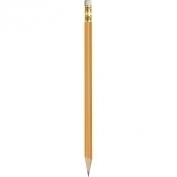 Карандаш Attomex HB ч/гр. с ластиком, шестигранный, желтый корпус  арт.5032313