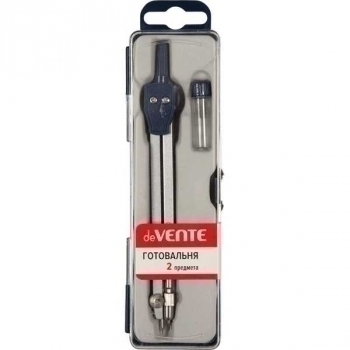 Готовальня deVENTE (02 предмета) (циркуль, грифель в пенале) в пласт.футляр с прозр. крышкой арт.5093300 Готовальня deVENTE (02 предмета) (циркуль, грифель в пенале) в пласт.футляр с прозр. крышкой арт.5093300