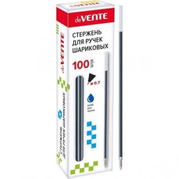 Стержень deVENTE 142мм/0.7мм, для шариковых ручек, синий арт.5075300