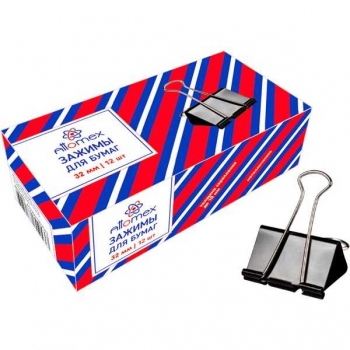 Зажим метал. для бумаг (3,2см) Attomex, черный арт.4131303