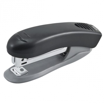 Степлер 10 (10л) deVENTE Stripe пластиковый, с антистеплером, в картон. коробке, черный, арт. 4142353