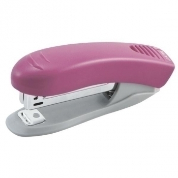 Степлер 10 (10л) deVENTE Neon пластик, с антистеплером, в карт.коробке, неон розовый, арт. 4142345