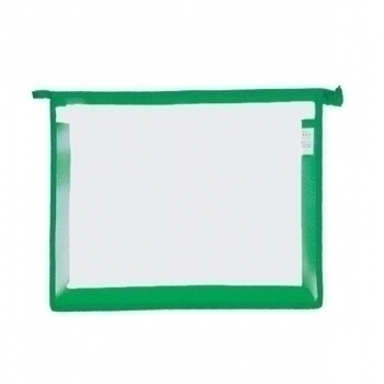 Папка д/тетр. А5 цветная на молнии арт.ПТ-7 офис/ЗЕЛЕНЫЙ