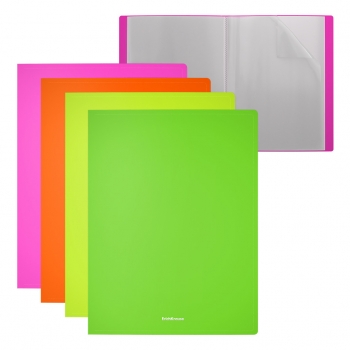 Папка  А4 с 40 вкл. ErichKrause Matt Neon, ассорти  арт.49931
