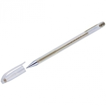 Ручка гелевая Crown металлик золото, 0.7мм арт.HJR-500GSM