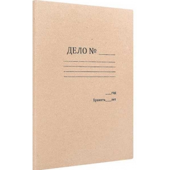 Папка-обложка  А4 ДЕЛО 0,6мм, 420 г/м2, серая арт.ПО06