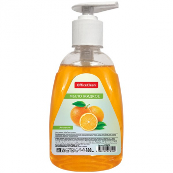 Мыло жидкое OfficeClean 300мл Апельсин, с дозатором арт.230178