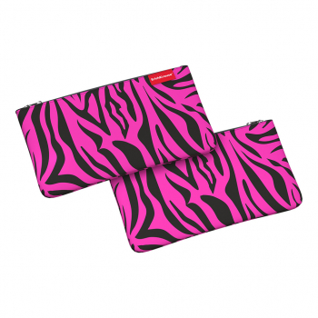 Пенал конверт ErichKrause® Light 220x120мм Velvet Zebra арт.54605