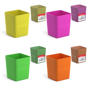 Подставка настольная пластиковая ErichKrause® Base, Neon Solid, ассорти из 4 цветов арт.55824