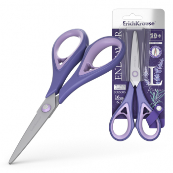 Ножницы ErichKrause® Endeavor Lavender, 16 см (в блистере по 1 шт.) арт.56927
