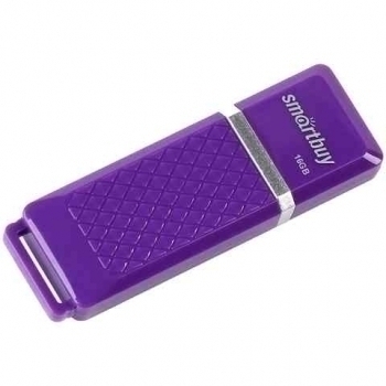 Карта памяти USB (флэш-накопитель) 16Gb Smartbuy Quartz series Violet USB 2.0 Flash Drive с колпачком арт.SB16GBQZ-V