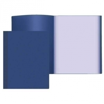 Папка  А4 с 30 вкл. Attomex, 500 мкм, вкладыши 30 мкм, песок  синяя арт. 3102402