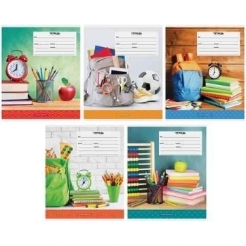 Тетрадь 12л ученическая в косую линейку ArtSpace Школьная коллекция-2 арт.Т12нл_17805