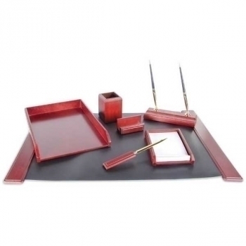 Набор настольный из дерева Delucci, 7 предметов, красное дерево арт.MBn_07201