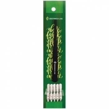 Перья плакатные Greenwich Line, 5шт.+ держатель арт.251597