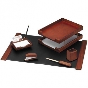 Набор настольный из дерева Delucci, 6 предметов, темно-коричневый орех арт.MBn_06103