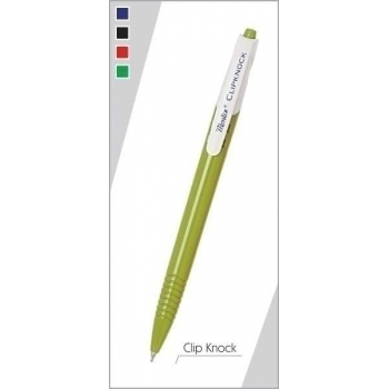 Ручка Montex автомат. Clipknock с син. cтержнем, цветной пласт. корпус, ассорти арт.Clipknock