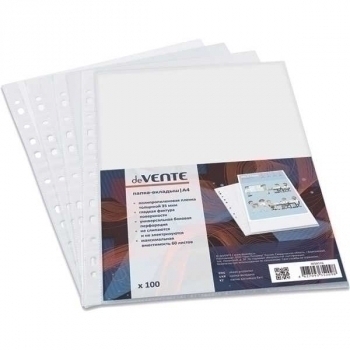 Папка-вкладыш (файл) А4 35 мкм deVENTE, гладкая фактура арт. 3050316