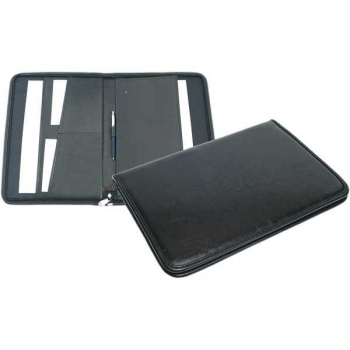 Папка д/документов deVENTE Newcastle иск. кожа, 4 кармана, на молнии, черная арт.1040501