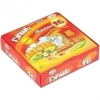 Гуашь МУЛЬТИКИ, 16цв, 20мл арт.221032_16