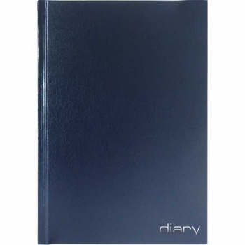 Ежедневник А6 100*140 мм, недатир. Attomex 272 стр, тв. обл., бумвинил, тиснение фольгой, ТЕМНО-СИНИЙ арт.2035854