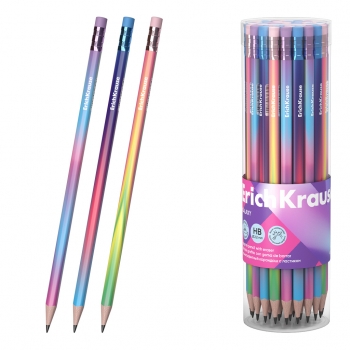 Карандаш ErichKrause HB ч/гр. Black Unicorn, круглый, черное дерево арт.62764