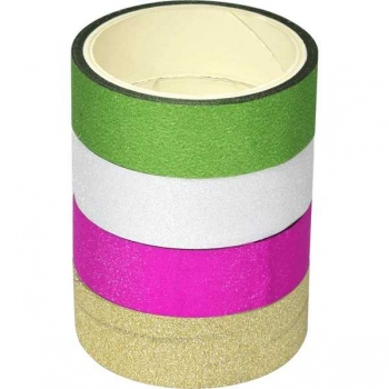 Лента клейкая декоративная deVENTE блестящая 15 ммх3 м, 13 мкм, ассорти  арт. 9040805