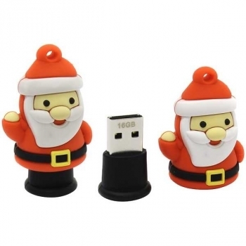 Карта памяти USB (флэш-накопитель) 16Gb Smartbuy Wild series Санта (новогодний) USB 2.0 Flash Drive арт.SB16GBSantaS