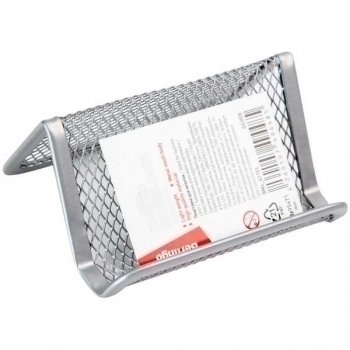 Подставка для визитных карточек Berlingo SteelStyle материал стальной мэш, цвет серебро арт.BMs_41151