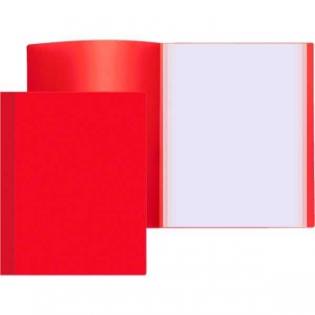 Папка  А4 с 30 вкл. Attomex, 500 мкм, вкладыши 30 мкм, песок  красная арт. 3102400