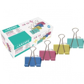 Зажим мет. для бумаг (3,2см) deVENTE Pastel цветной арт. 4131316