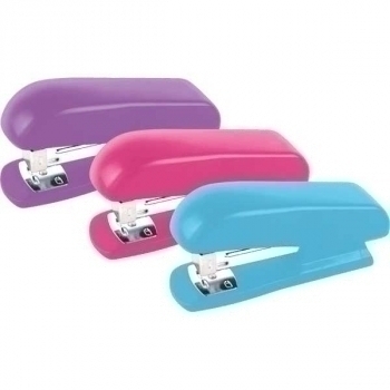 Степлер 24/6, 26/6 (20л) deVENTE Soft Touch пласт., с бархатистым покрытием, ассорти 3 цв. арт.4142807