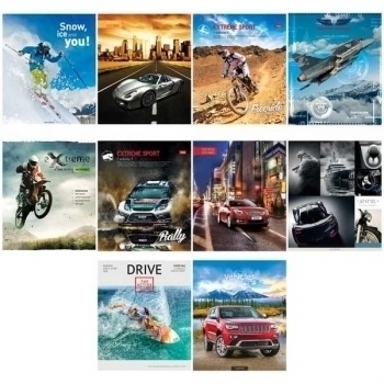 Тетрадь 96л в клетку ArtSpace ЭКОНОМ Микс. Mens collection арт.Т96кЭ_23606