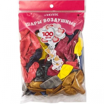 Шары воздушные deVENTE 25 см, перламутровые цвета, ассорти, арт. 9061701