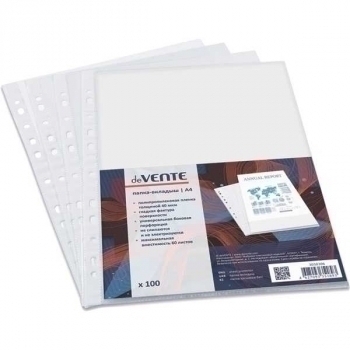 Папка-вкладыш (файл) А4 40 мкм deVENTE, гладкая фактура  арт. 3050306