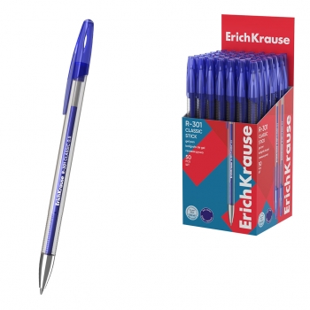 Ручка гелевая ErichKrause R-301 Gel Stick Classic 0.5, цвет чернил синий (в коробке по 50 шт.) арт.65356