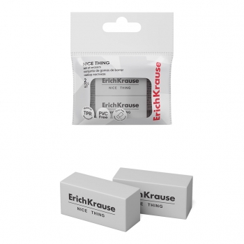 Набор из 2 ластиков ErichKrause Nice Thing (в пакете) арт.65390