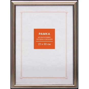 Фоторамка FC пластиковая, 21*30см, цвет серебро №2 арт.RP 290 21*30