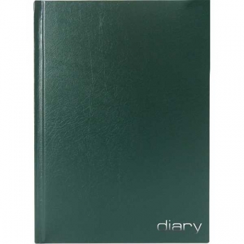 Ежедневник А6 100*140 мм, недатир. Attomex 272 стр, тв. обл., бумвинил, тиснение фольгой, ТЕМНО-ЗЕЛЕНЫЙ арт.2035853