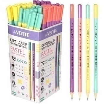 Карандаш deVENTE HB ч/гр. Pastel, трехгранный, заточенный, арт. 5032902