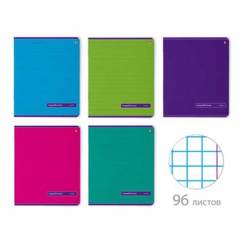 Тетрадь 96л в клетку Альт Классика, ассорти 5 видов арт.7-96-012/1