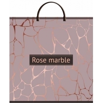Мешок 36х37см ПВД 100мкм с пластиковой ручкой, Розовый мрамор арт.н00152424