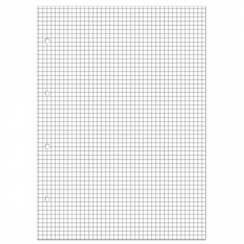 Блок сменный А5 80л для тетрадей на кольцах Альт, белый арт.7-80-112