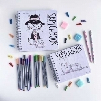 Ручки капиллярные набор Bruno Visconti SKETCHART FINELINERS, 0.4мм, 12 цветов, ПВХ карман с е/п арт.36-0011