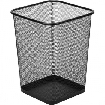 Корзина для бумаг deVENTE материал стальной мэш, 22x16.5x27.5 см, квадратная, черная арт.4106001