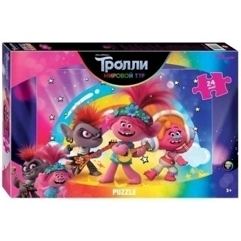 Пазл  24 эл. maxi Trolls - 2. POP Life, 345х500, 3+ арт.90067