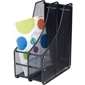 Лоток deVENTE вертикальный 2-х секционный, стальной мэш, 15х28х35,3 см, черный арт. 3041001