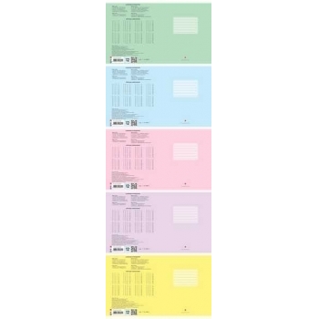 Тетрадь 12л ученическая в клетку Альт КЛАССИКА. PASTEL, (без надписей), ассорти 5 дизайнов арт.7-12-489/1